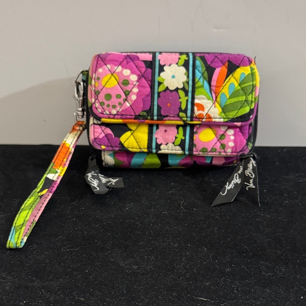 Vera Bradley Floral Patchwork Wristlet - Picture 2 of 7
